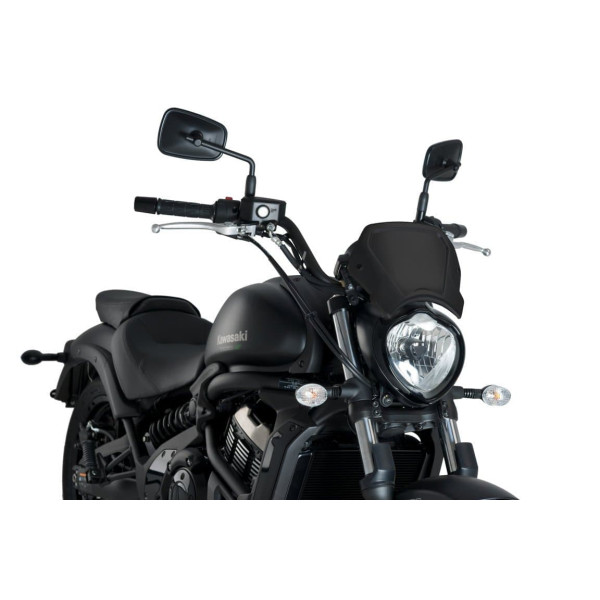Puig Puig fly screen - fork mounted | (aluminium) matte black | moto guzzi v7 stone 850 2021>current